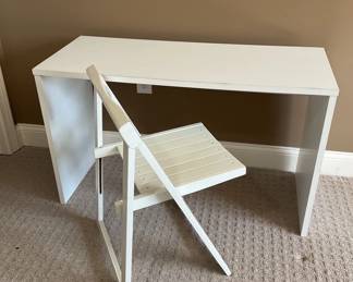 White Desk and Chair 