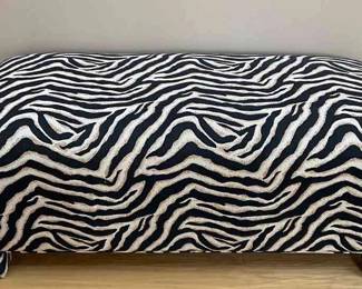Zebra Ottoman 