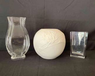 Baccarat, Orrefors, and Gorham