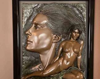 Envision Modern Bronze Nude Statue 