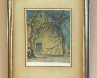 Luigi Kasimir Etching Santa Fe
