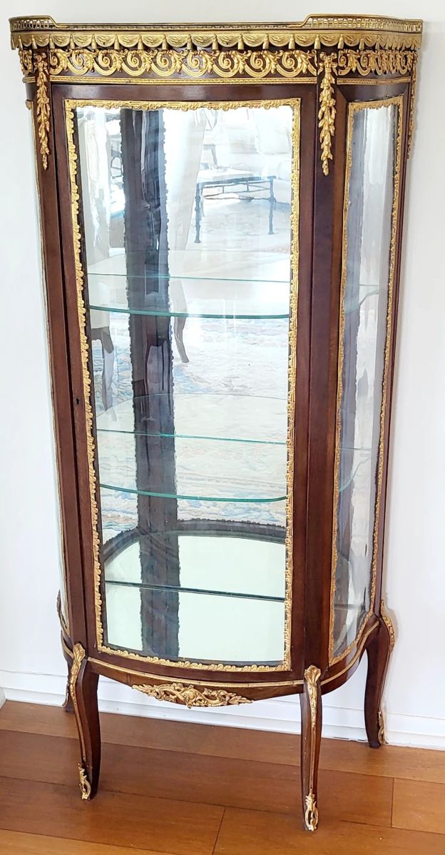 LOUIS XV Bronze-Mounted Vitrine Late 19th Century Fredrick Smith