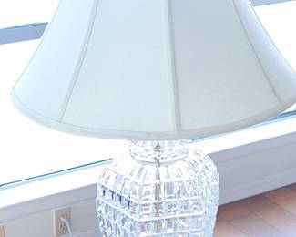 Brass and Crystal Lamp