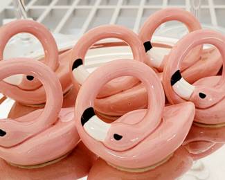 Hollywood Regency Flamingo Napkin Holders