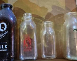 477 - Lot of Assorted Dairy Bottles
