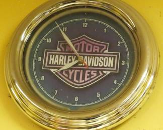 31 - Vintage Harley Davidson Wall Clocks
