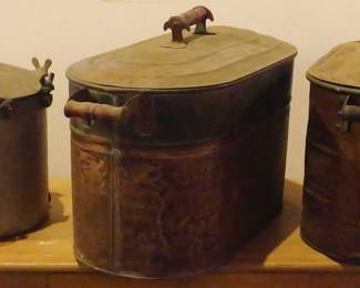 218 - Pressure Canner & Copper Ham Boilers
