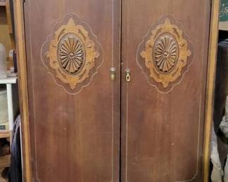 423 - Antique Wardrobe w/ Contents
