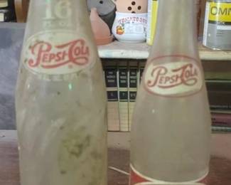 504 - Vintage Pepsi-Cola Bottles
