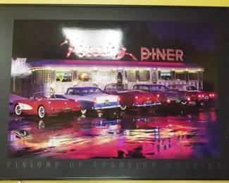 116 - Framed Print of a Diner
