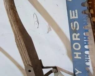 368 - 2 Handled Saw "Blue Hobby Horse"
