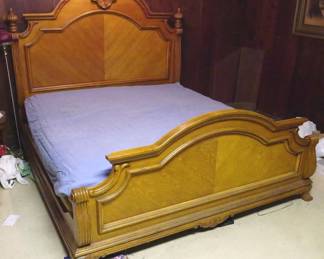 188 - Large Bed w/ bedding possibly a king size

