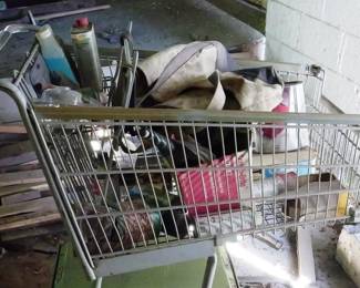 316 - Shopping Cart & Assorted Items
