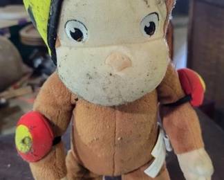 383 - Vintage Curios George Stuffed Animal
