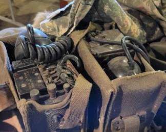 515 - WWII Walkie Talkie Phones in bags
