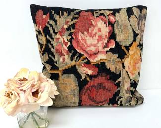Floral Turkish Kilim Pillow