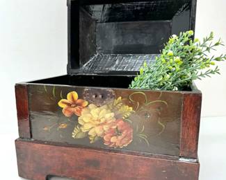Hand Painted Wooden Box Decor