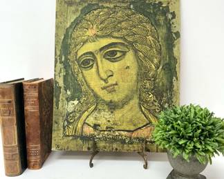 Angel with the Golden Hair Printed Cloth on Board Artwork