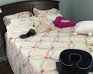 Queen bed with mattress set