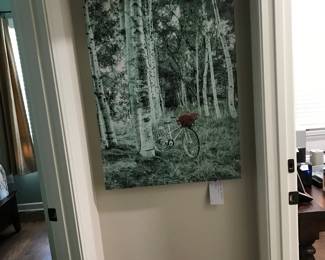 Bicycle photo on canvas, 45