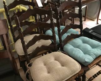 4 matching chairs, seats need fixing, all 4. 50.00