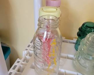 Vintage baby bottles
