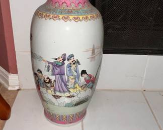 Two Painting Large Vase