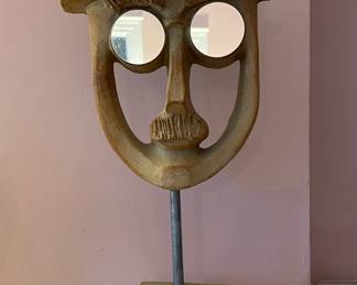 David Gil
Bennington Pottery 
ceramic head on original bade