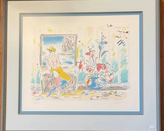 Peter Max
Zero and Flowers, 1978
lithograph 