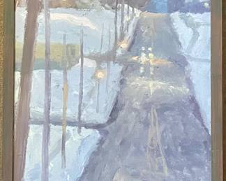 Bret Busang  
Up Fayette Street, Syracuse
oil on panel