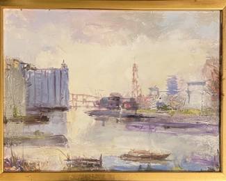 Peter Fowler
Harbor Scene
oil on canvas