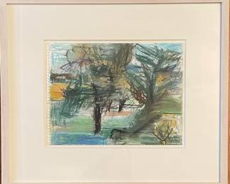 Theresa Pollak “Untitled” 
oil pastel on paper
17” x 20” framed