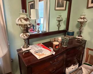 Solid Wood Curved Dresser