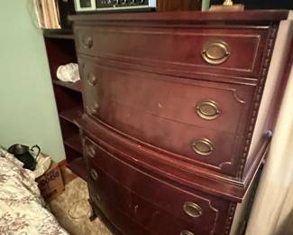 Vintage Chest of Drawers with Brass Handles
