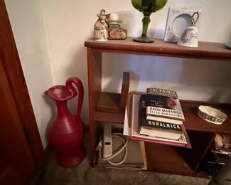 Vintage Indiana Glass, Bookcase & Decor