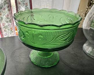 Pressed Glass Candy Dish