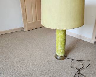 Inv no 203 Bouck White lamp shad 22 wide lamp height 37.5