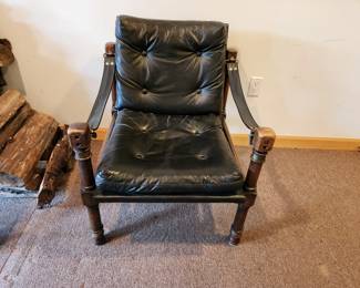 Inv no 308 Mid century safari chair 