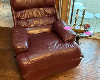 Leather recliner