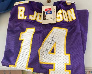NEW Authentic Brad Johnson Signed Jersey