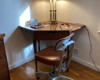 Corner desk.  1940s’ office chair in great condition