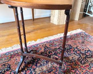 Faux bamboo small painted table