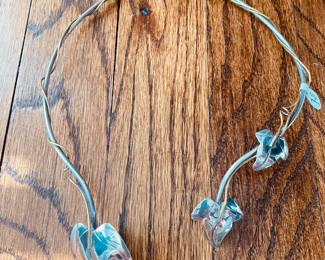 Silver neck cuff