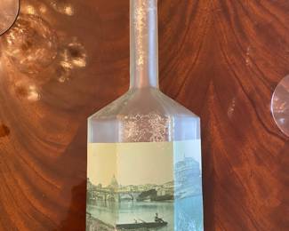 Italian glass bottle