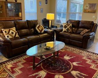 Power recliner sofa and loveseat