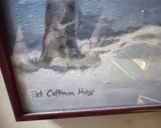 Pat Coffman Huse signature on Chicago Winter Scene ~