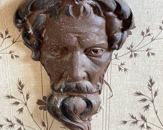 Man with a beard wall plaque, 6”H, $10
