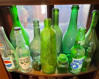 Green Bottles  priced and available at the in home sale ~ 