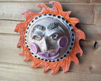 8" plaster sun w/face,  $14