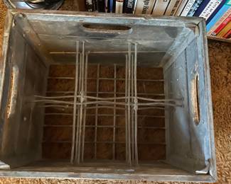 Additional view of Antique Wanzer milk crate ~